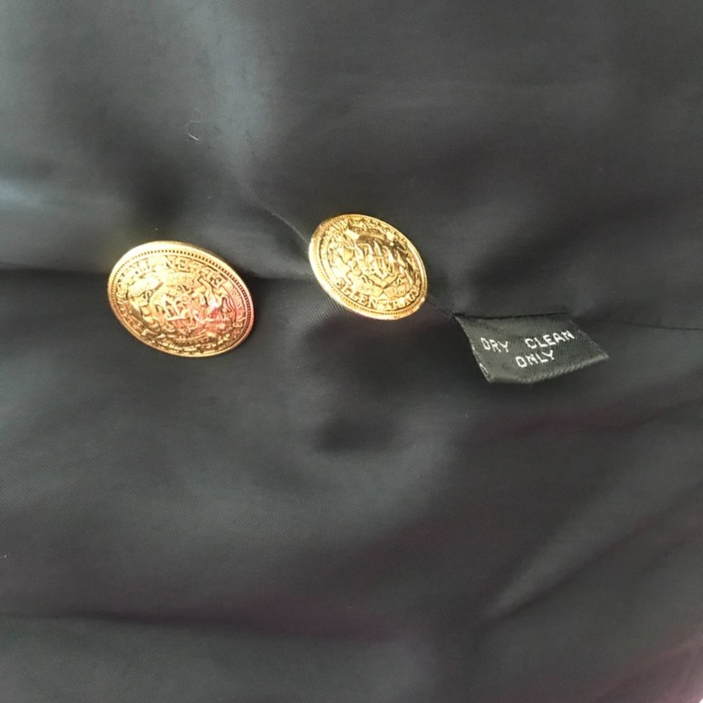 Women's Navy Blazer with Crest by Ellen Tracy - Picture 4 of 9